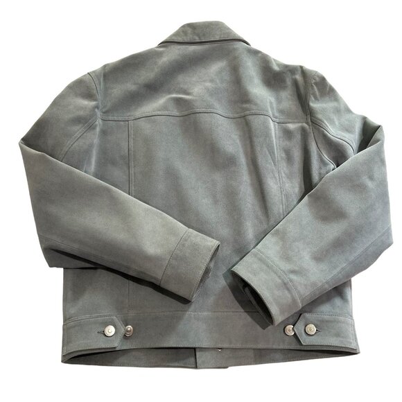 DIOR Men's Suede Leather Harrington Jacket in Blue - Picture 3 of 6